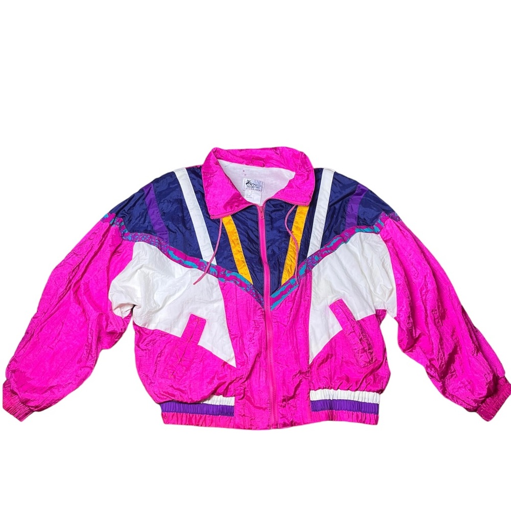 VTG Wild Cat Multi-Colored Windbreaker